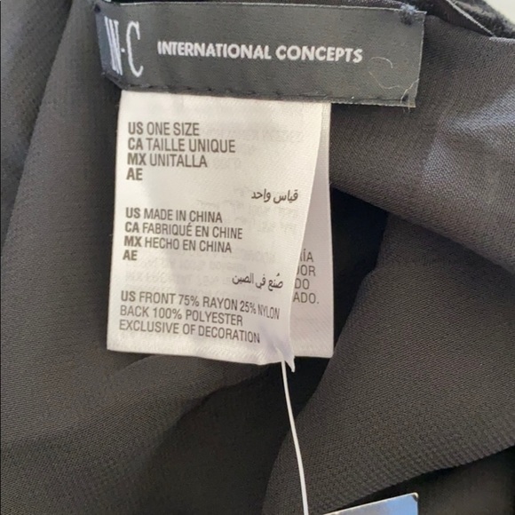 INC Embellished Velvet Wrap with Fringe - Picture 13 of 15